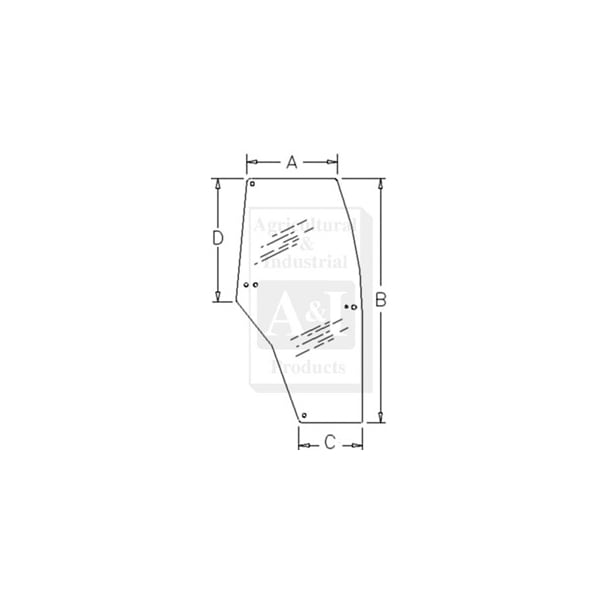 Glass, Door (RH) 63" x35.5" x4.5"